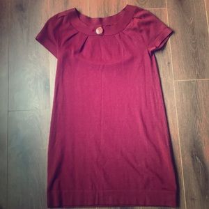J. Crew 100% Wool Burgundy Dress
